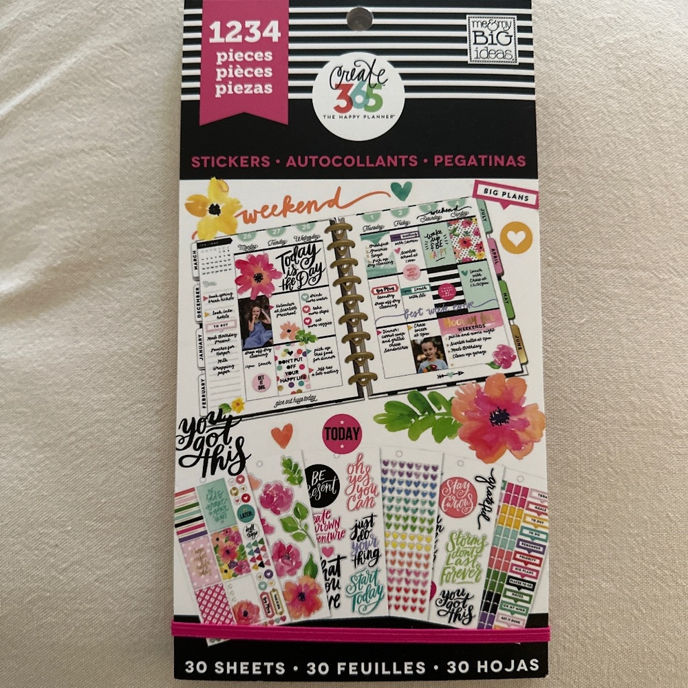 Create 365 The Happy Planner *1234 stickers* Today is The Day